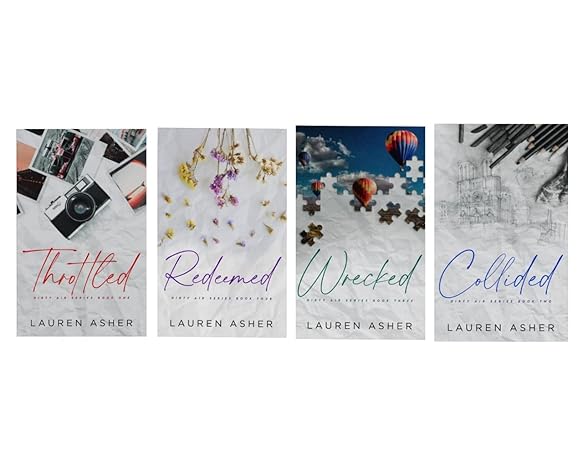 Combo Series Collided And Redeemed + Throttled + Wrecked ( 4 Book Set) By Lauren Asher