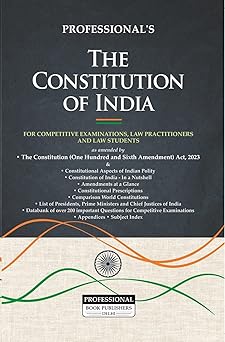 Constitution of India covering 106th Amendment with important Case Laws, Q&A Data Bank on Constitutional Aspects of Indian Polity for Students, UPSC/ Competitive/ Civil Services Exams, Legal Fraternity, Practitioners, Legal Reference