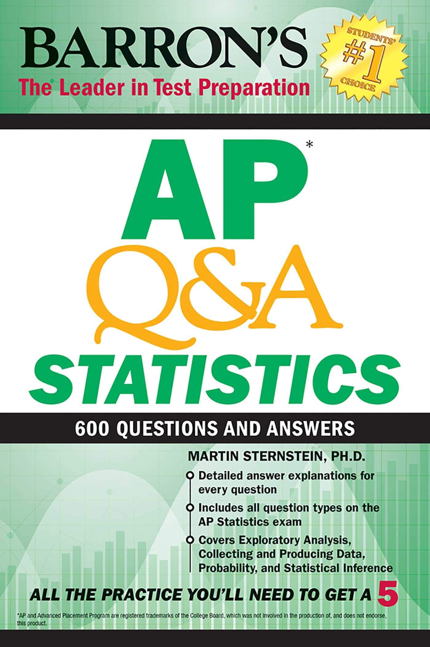 Ap Q&A Statistics: With 600 Questions And Answers