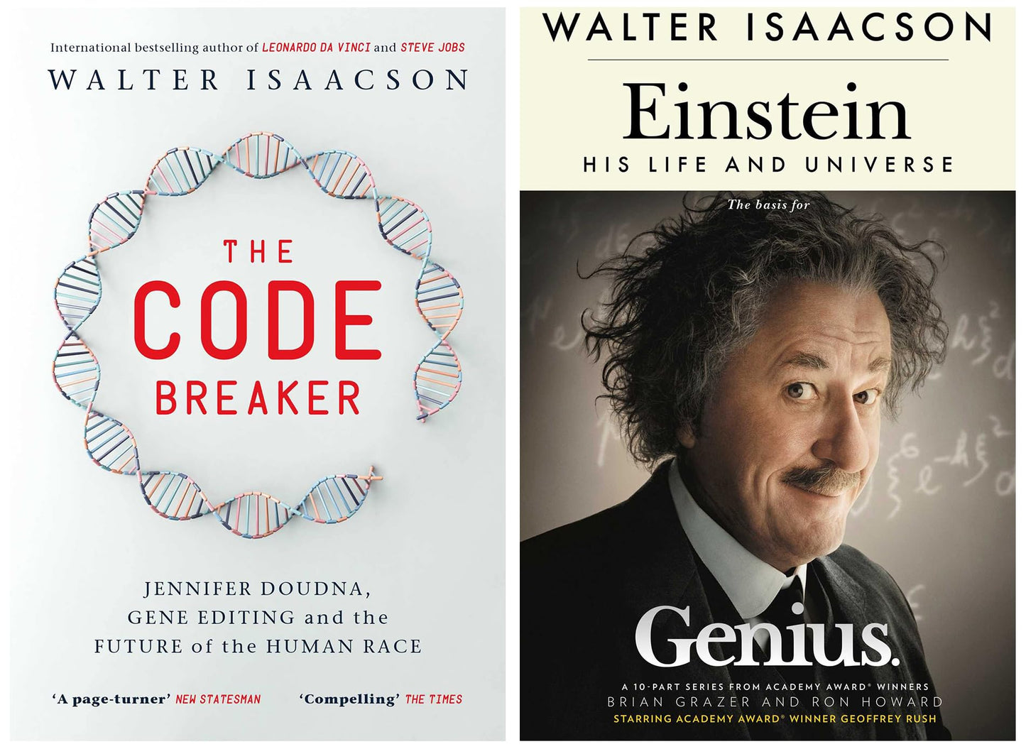 Einstein: Genius: His Life And Universe & The Code Breaker By Walter Isaacson