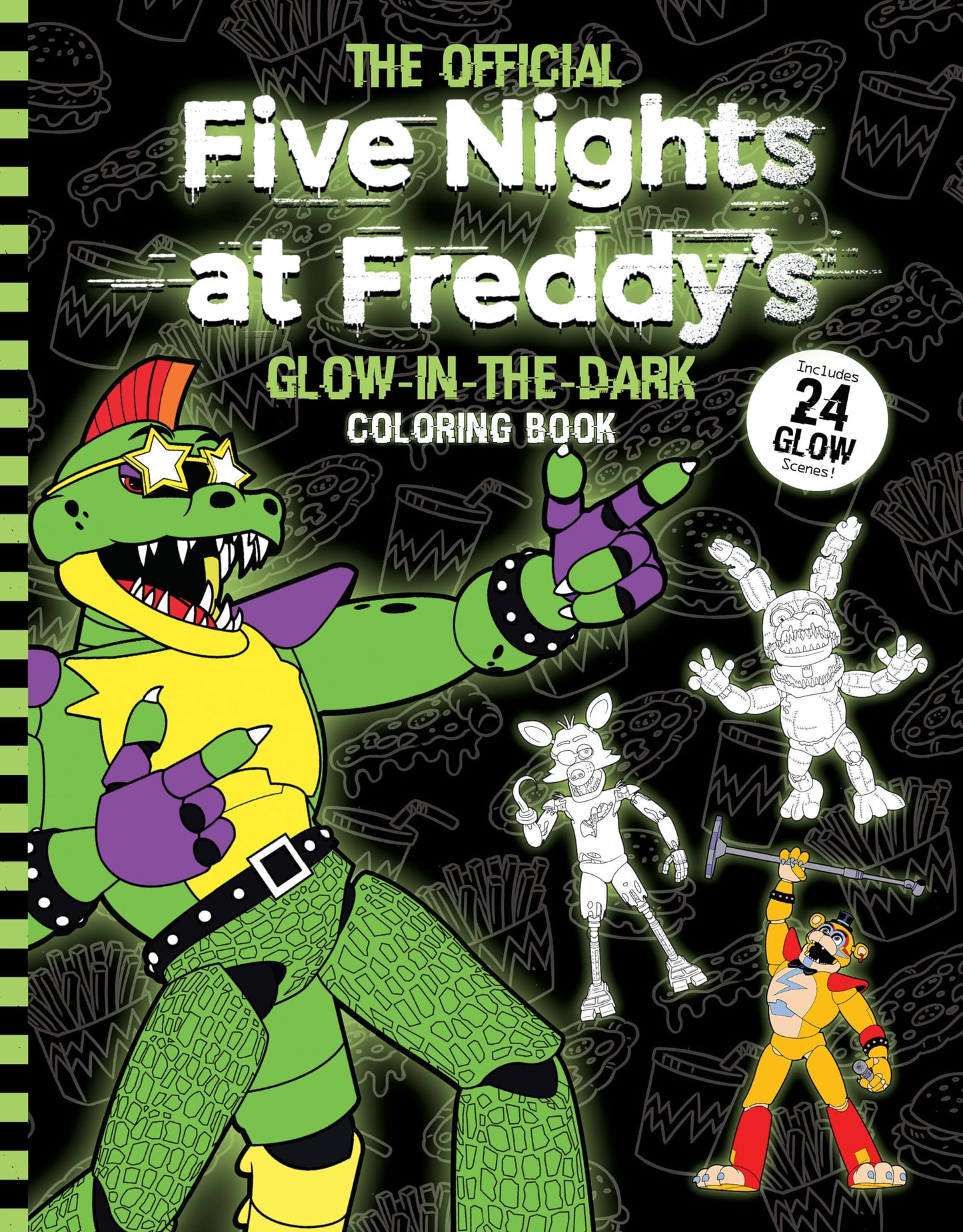 Five Nights At Freddys Glow In The Dark Coloring Book