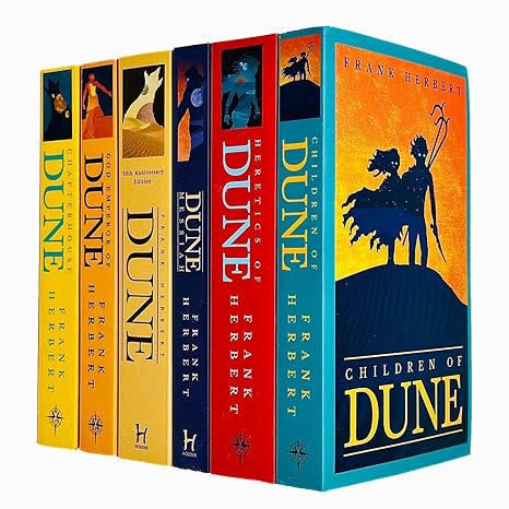Dune Series 6 Books Collection Set By Frank Herbert (Dune, Dune Messiah,God Emperor Of Dune, Heretics Of Dune, Chapter House Dune, Children Of Dune) By Frank Herbert