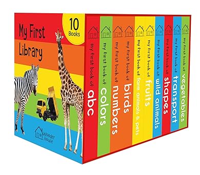 My First Library: Boxset Of 10 Board Books For Kids By Wonder House Books