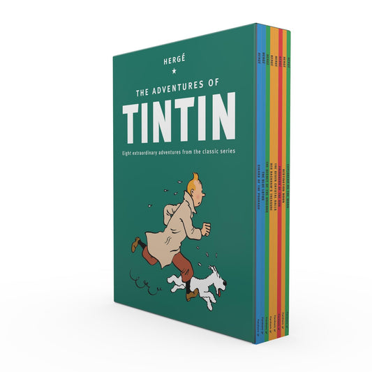 THE ADVENTURES OF TINTIN: 8 TITLE PAPERBACK BOXED SET: The Official Classic Children's Illustrated Mystery Adventure Series