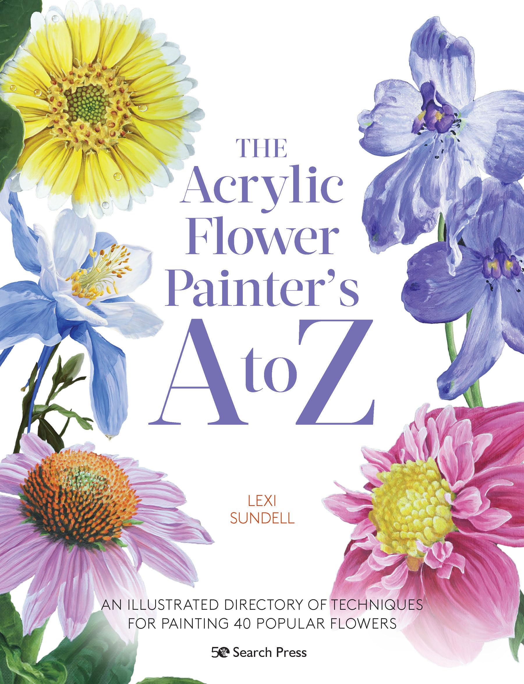 ACRYLIC FLOWER PAINTERS A TO Z