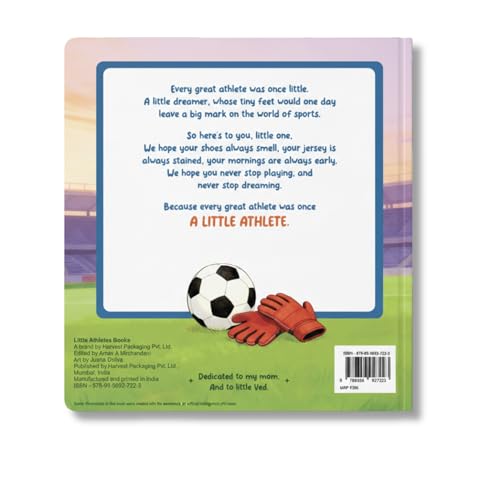 Little Athletes: Little Footballer – Football Board Book for Toddlers | Sports Picture Book for Kids | Early Learning Sports Story