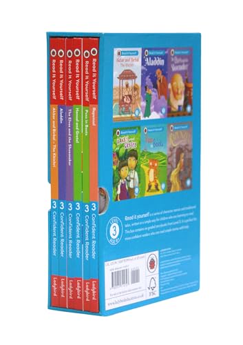 Read It Yourself with Ladybird: Confident Readers Level 3: 6 Books Collection Box Set (Akbar and Birbal, Aladdin, Puss in Boots, Hansel and Gretel, Rapunzel and The Elves and the Shoemaker