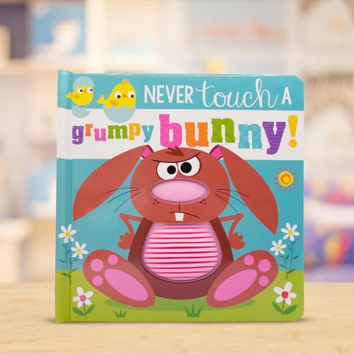 Never Touch A Grumpy Bunny! (Silicone Touch-And-Feel) (Board book)
