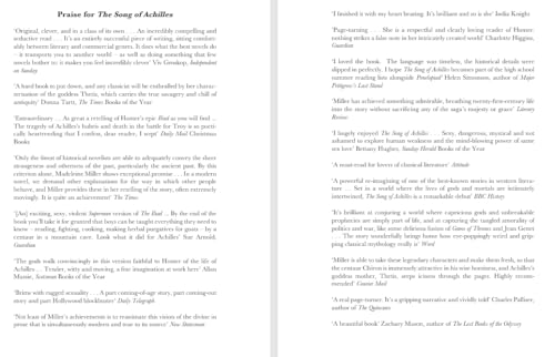 The song of Achilles (Certified reading) (Hardcover)