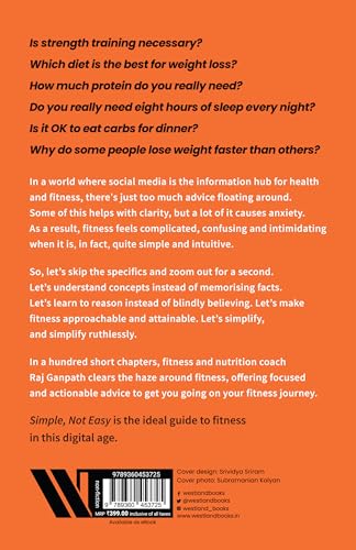 Simple, Not Easy: A No-Nonsense Guide to Fitness, Nutrition and Weight Loss