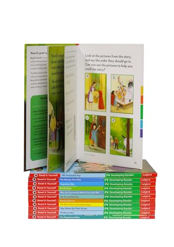 Read It Yourself with Ladybird: Developing Readers Level 2: 12 Books Collection Box Set (The Three Little Pigs, The Gingerbread Man, Little Red Riding Hood, Sleeping Beauty and More)