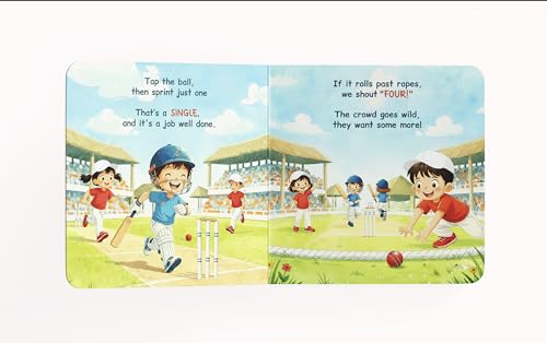 Little Athletes: Little Cricketer – Cricket Board Book for Toddlers | Sports Picture Book for Kids | Early Learning Sports Story