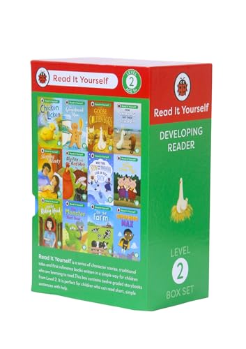 Read It Yourself with Ladybird: Developing Readers Level 2: 12 Books Collection Box Set (The Three Little Pigs, The Gingerbread Man, Little Red Riding Hood, Sleeping Beauty and More)