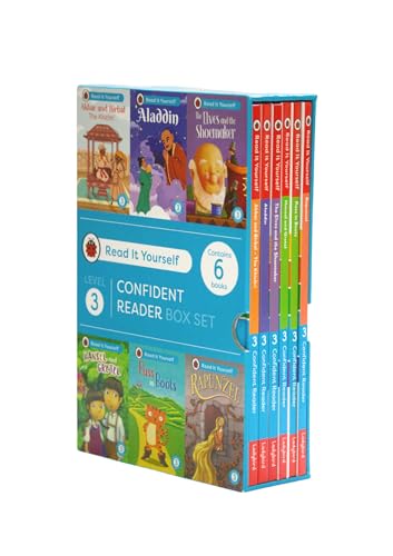 Read It Yourself with Ladybird: Confident Readers Level 3: 6 Books Collection Box Set (Akbar and Birbal, Aladdin, Puss in Boots, Hansel and Gretel, Rapunzel and The Elves and the Shoemaker