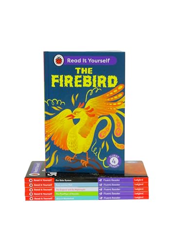 Read It Yourself with Ladybird: Fluent Readers Level 4: 6 Books Collection Box Set (Alice in Wonderland, The Pied Piper of Hamelin, Peter and the Wolf, The Firebird, and Our Solar System)
