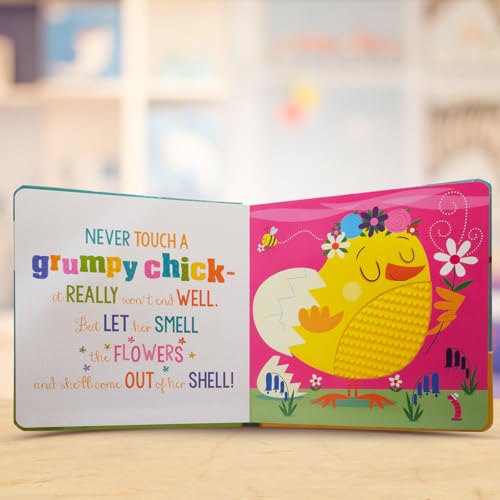 Never Touch A Grumpy Bunny! (Silicone Touch-And-Feel) (Board book)