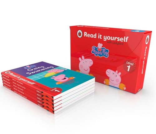 Peppa Pig Read It Yourself Tuck Box Level 1: 5 Books Tuck-Box Set (The Family Computer, Going Swimming, Fun at the Fair and More)