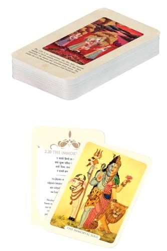 The Gita Deck: Wisdom For The Ages, From The Ages | Bhagavad Gita Teachings | Spiritual Lessons | Divine Guidance - Set of 64 Inspirational Cards
