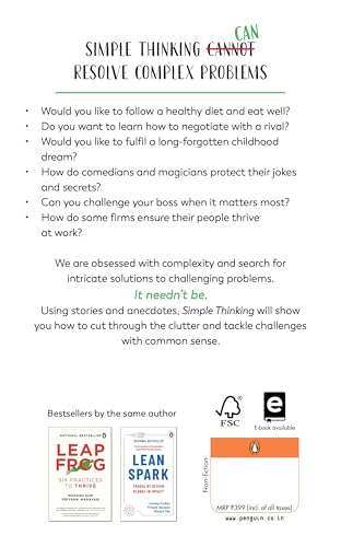 Simple Thinking: Tackling Problems With Simplicity: Tackling Problems with Simplicity | A Practical Guide to Clear Thinking, Smarter Choices and Decisions in Work and Life (Paperback)