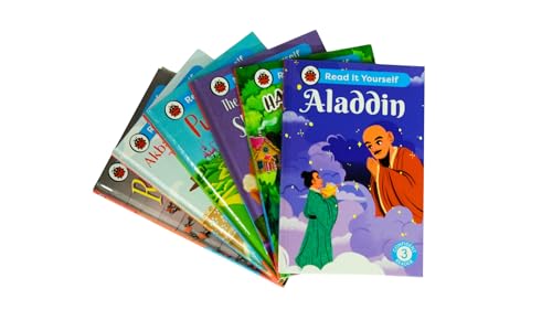 Read It Yourself with Ladybird: Confident Readers Level 3: 6 Books Collection Box Set (Akbar and Birbal, Aladdin, Puss in Boots, Hansel and Gretel, Rapunzel and The Elves and the Shoemaker