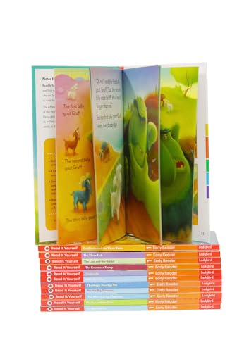 Read It Yourself with Ladybird: Early Readers Level 1: 12 Books Collection Box Set (Cinderella, The Three Billy Goats Gruff, Little Red Hen, The Enormous Turnip, The Fox and the Crow and More)
