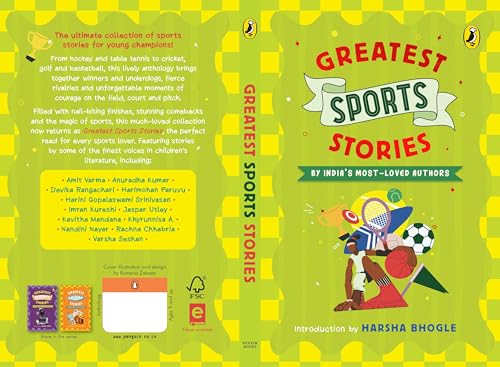 Greatest Sports Stories: Inspiring Stories of Cricket, Football, Hockey & More Written by India’s Beloved Authors | Teamwork, Sporting Spirit and Determination| Ages 9+ (Paperback)