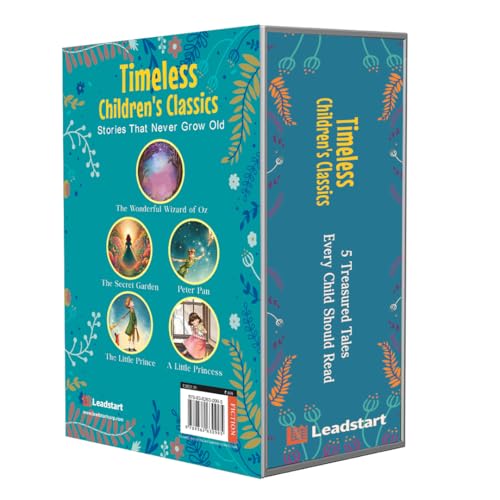 Timeless Children's Classics (Set of 5 Books) | The Little Prince | The Secret Garden | Peter Pan book | Wizard of Oz | A Little Princess | Books for Kids 9-12 years | Gift Box | Kids Gift | Gift Set