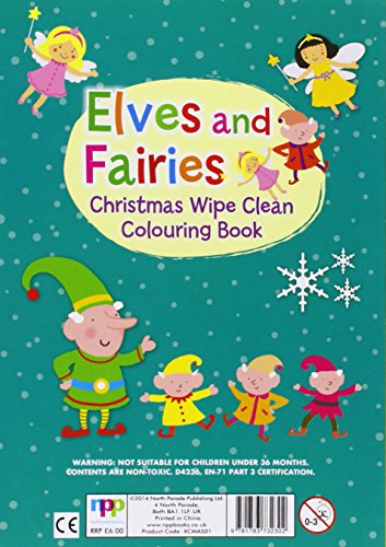 Christmas Colour Me Again & Again - Christmas Elves & Fairies: Colouring & Activity