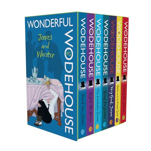 WONDERFUL WODEHOUSE: JEEVES AND WOOSTER 7 BOOKS BOXSET: The Inimitable Jeeves, Carry On, Jeeves, Thank you, Jeeves and more! | A Timeless Classic | Perfect Gift for Comedy Lovers!