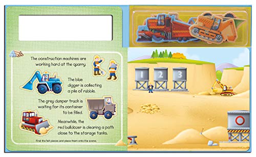 Soft Felt Play Books: Construction site