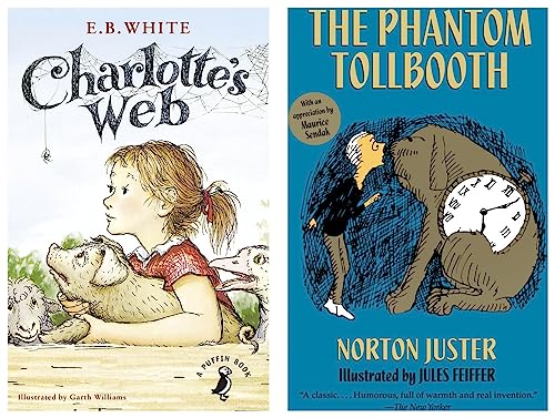 The Phantom Tollbooth Juster, Norton and Feiffer, Jules & Charlotte's Web (A Puffin Book) White, E. B. and Williams, Garth (Product Bundle)