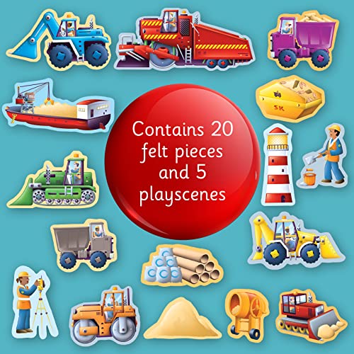 Soft Felt Play Books: Construction site