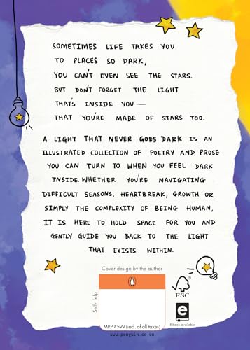 A Light That Never Goes Dark: A Comfort Book for Heartbreak, Heavy Emotions and Healing | Illustrated Poetry And Prose For Dark Seasons