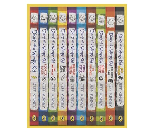 Diary of a Wimpy Kid Boxset: 10 Books Collection (Books 1-10) | #1 International Bestselling Series | 250+ Million Copy Bestseller | Ages 8+ Years