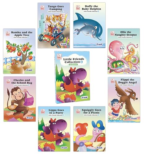Little Friends Collection 2 - Set of 8 Story Books for Kids - Portable Picture Book Set for Children