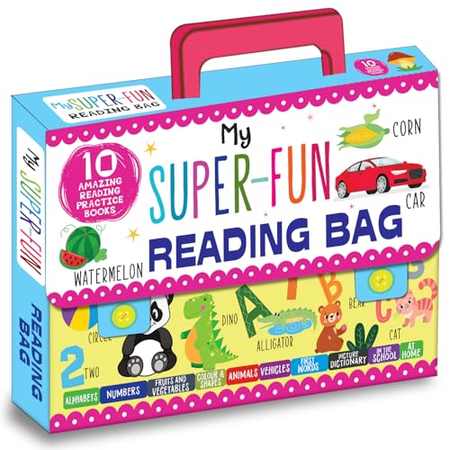 My Super Fun Reading Bag: Set Of 10 Amazing Reading Practice Books - Perfect For Kids, Travel And Gifting / Return Gifts: My Super-Fun Reading Bag