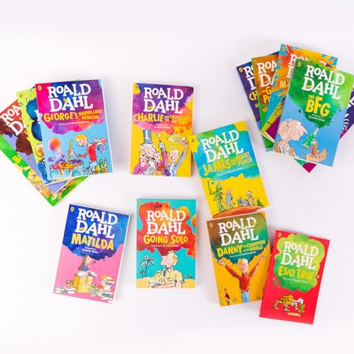 The Roald Dahl Boxset Collection: 16 Fantastic Stories for Ages 7+ (Charlie and Chocolate Factory, Matilda, BFG, The Twits, and more!)