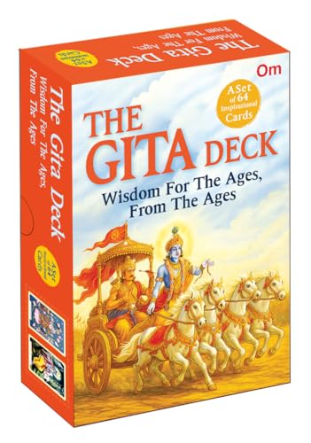 The Gita Deck: Wisdom For The Ages, From The Ages | Bhagavad Gita Teachings | Spiritual Lessons | Divine Guidance - Set of 64 Inspirational Cards