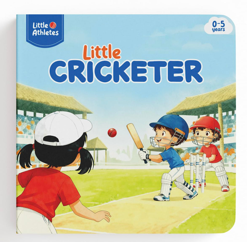 Little Athletes: Little Cricketer – Cricket Board Book for Toddlers | Sports Picture Book for Kids | Early Learning Sports Story