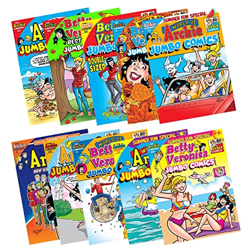 Archie Comics Digest Value Pack (Includes 10 Books), Multi
