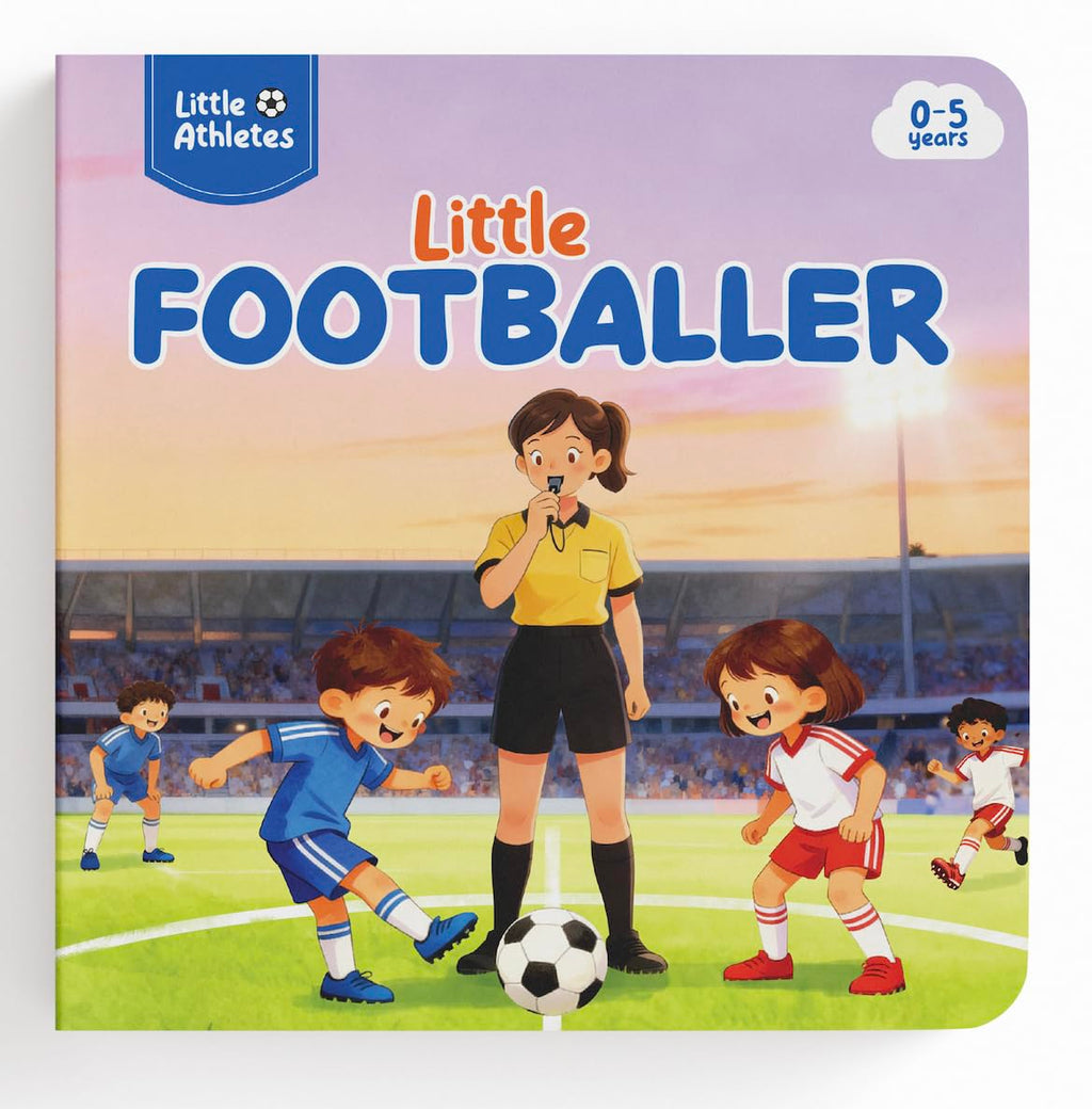Little Athletes: Little Footballer – Football Board Book for Toddlers | Sports Picture Book for Kids | Early Learning Sports Story