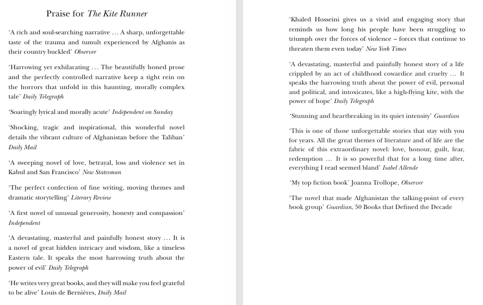 The Kite Runner (Certified reading)