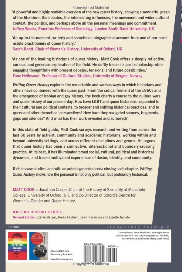 Writing Queer History (Writing History) (Hardcover)