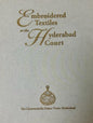 Embroidered Textiles at the Hyderabad Court Book