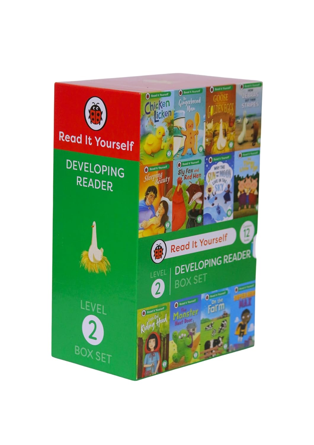 Read It Yourself with Ladybird: Developing Readers Level 2: 12 Books Collection Box Set (The Three Little Pigs, The Gingerbread Man, Little Red Riding Hood, Sleeping Beauty and More) (Hardcover)