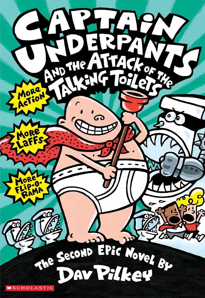 CAPTAIN UNDERPANTS #02: THE ATTACK OF THE TALKING TOILETS COLOR EDITION