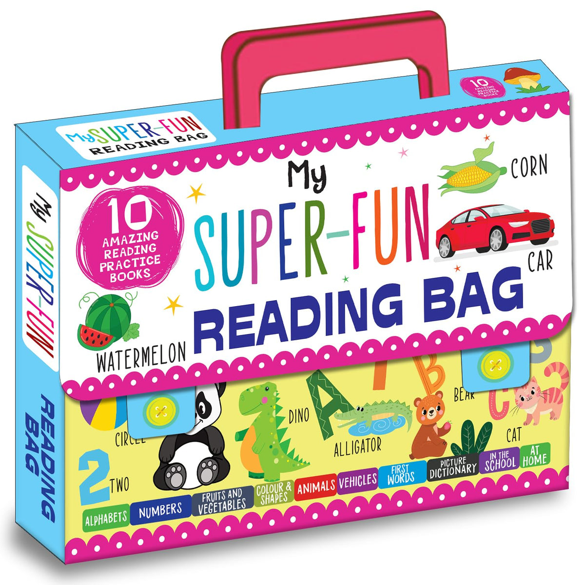 My Super Fun Reading Bag: Set Of 10 Amazing Reading Practice Books - Perfect For Kids, Travel And Gifting / Return Gifts: My Super-Fun Reading Bag