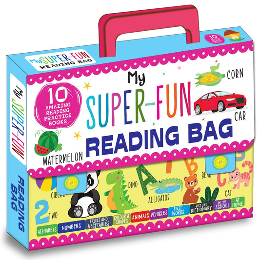 My Super Fun Reading Bag: Set Of 10 Amazing Reading Practice Books - Perfect For Kids, Travel And Gifting / Return Gifts: My Super-Fun Reading Bag