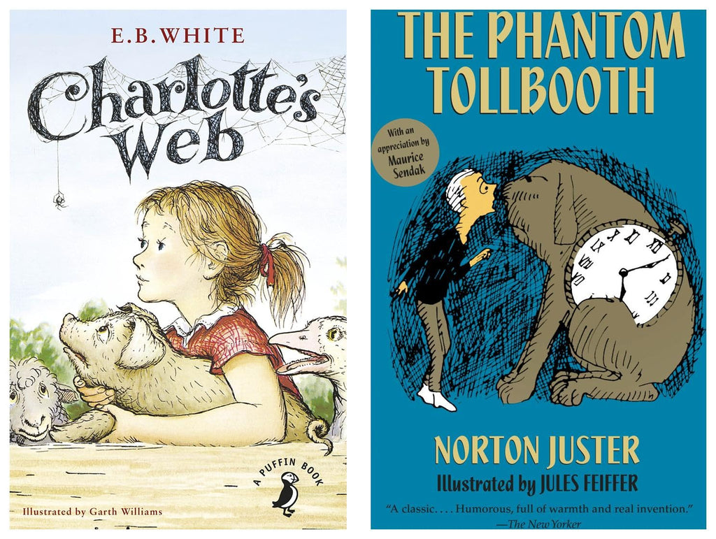 The Phantom Tollbooth Juster, Norton and Feiffer, Jules & Charlotte's Web (A Puffin Book) White, E. B. and Williams, Garth (Product Bundle)