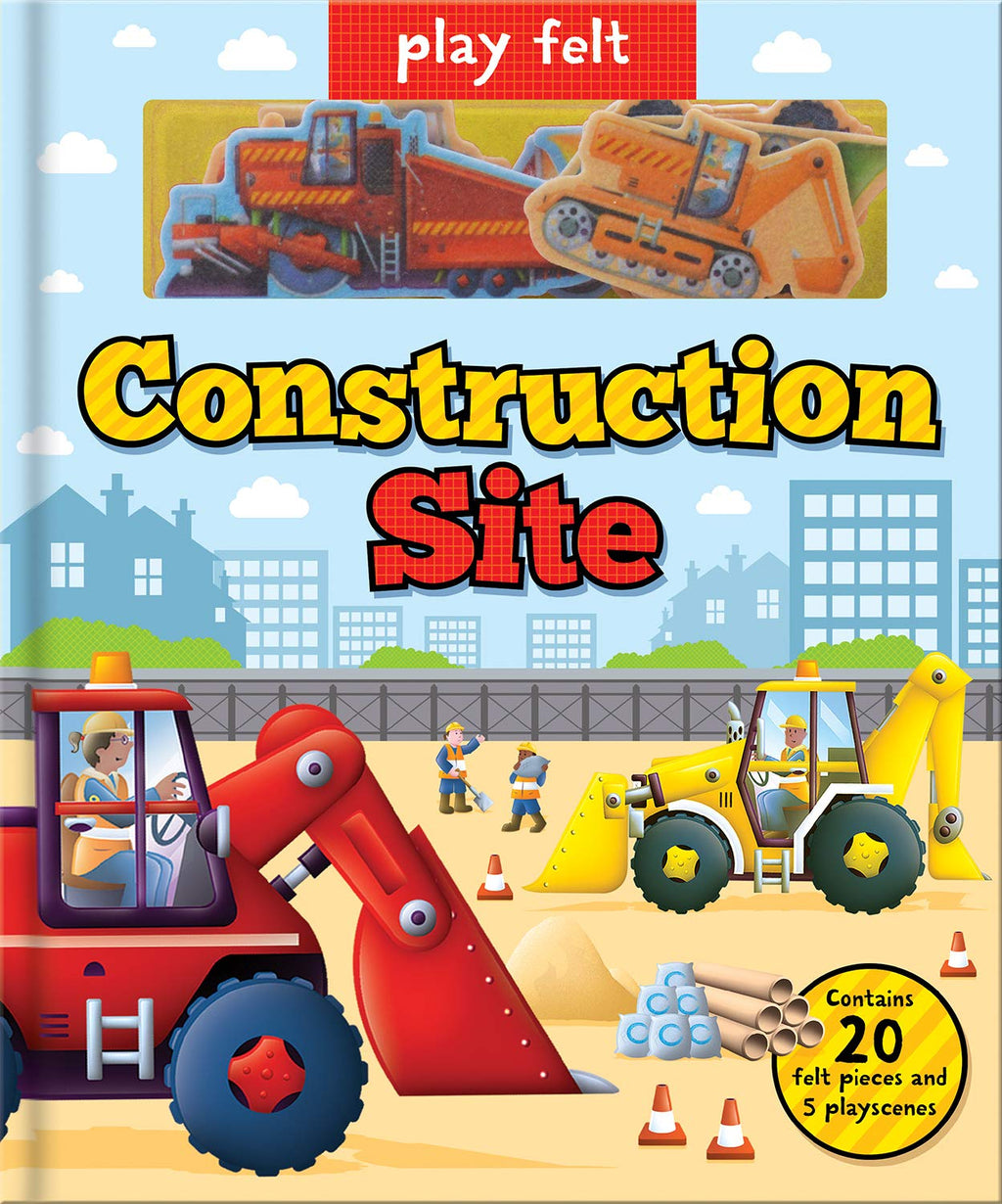 Soft Felt Play Books: Construction site